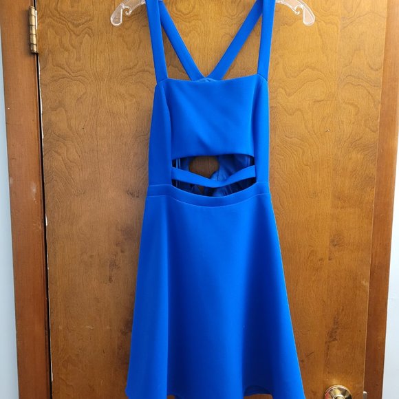 Royal Blue Cocktail Dress -Worn 1x - EU - Picture 2 of 4